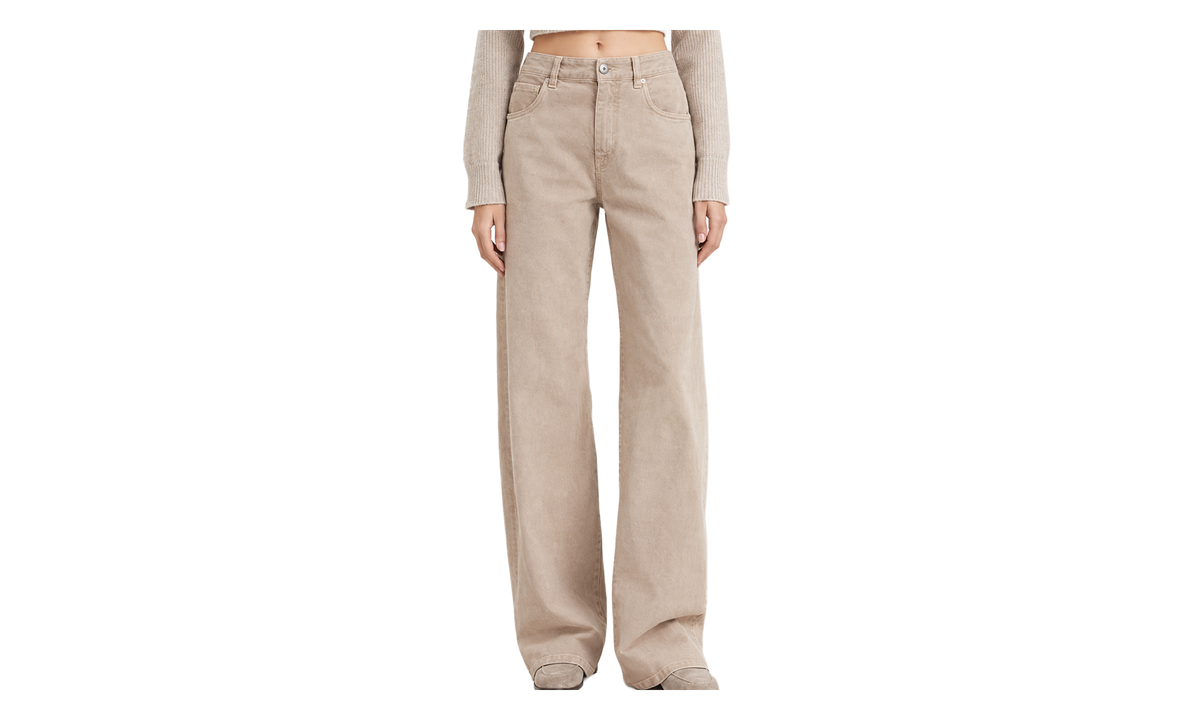 Wide Leg Trousers WMNS "Beige" BRUN2773