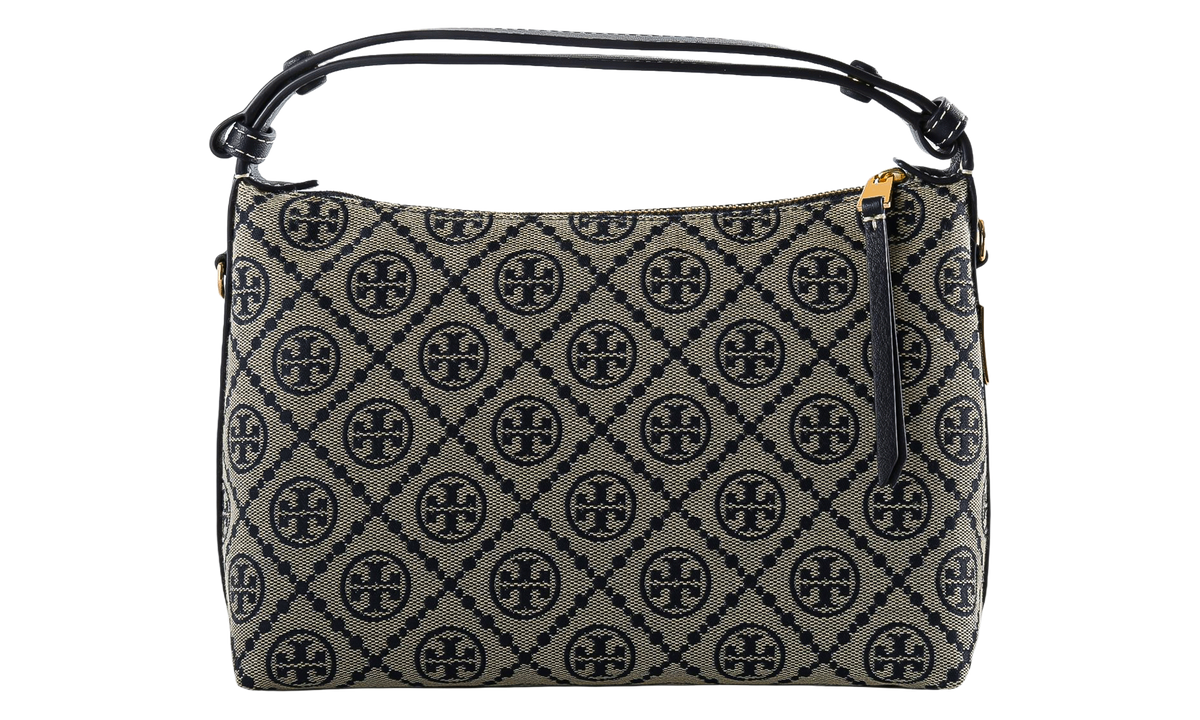 T Monogram Shoulder Bag "Tory Navy" 185925 405