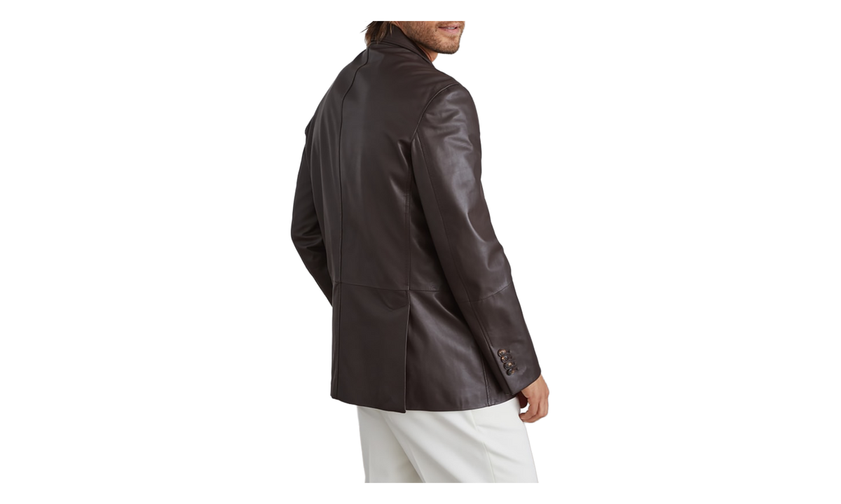 Leather Blazer "Dark Brown" BRUN2959