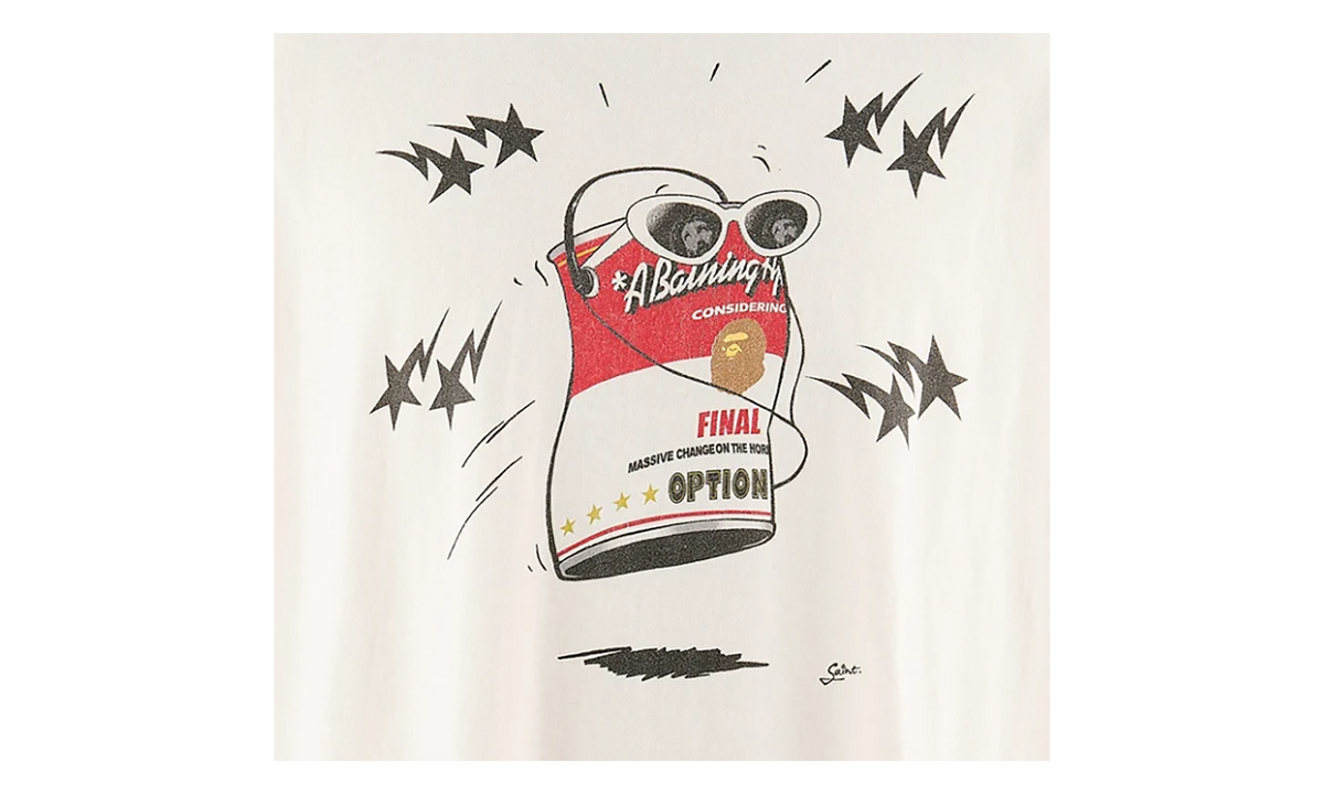 Bape Dancing Can T-Shirt "White" SM MK1 0000 C34
