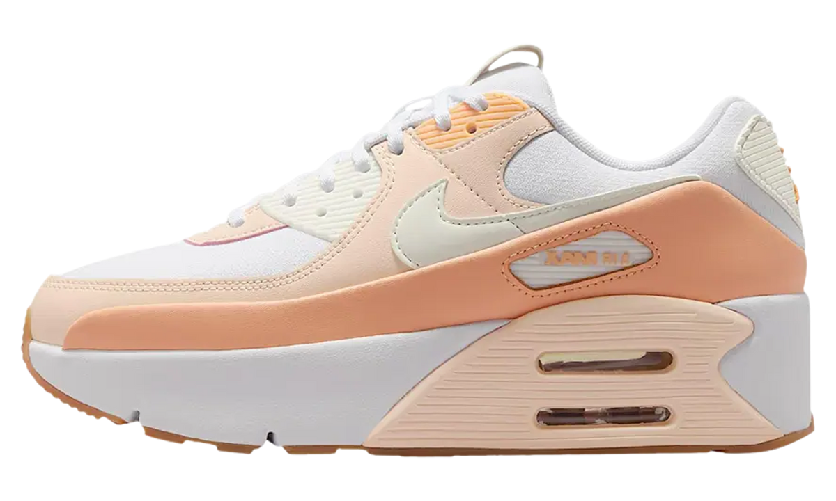 Air Max 90 LV8 WMNS "White Barely Orange Orange Chalk Sail" FD4328 116