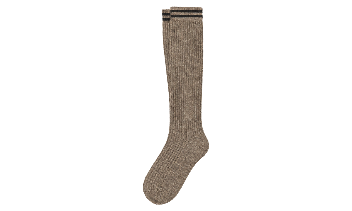 Wool Blend Ribbed Socks WMNS "Nutmeg" BRUN2703