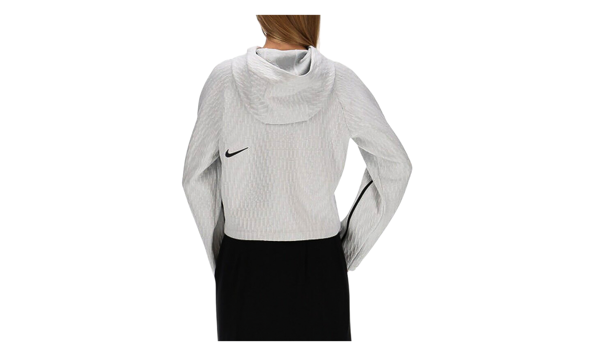Sportswear Tech Pack Checkered Pullover Hoodie WMNS "Light Grey / White" CZ9795 100