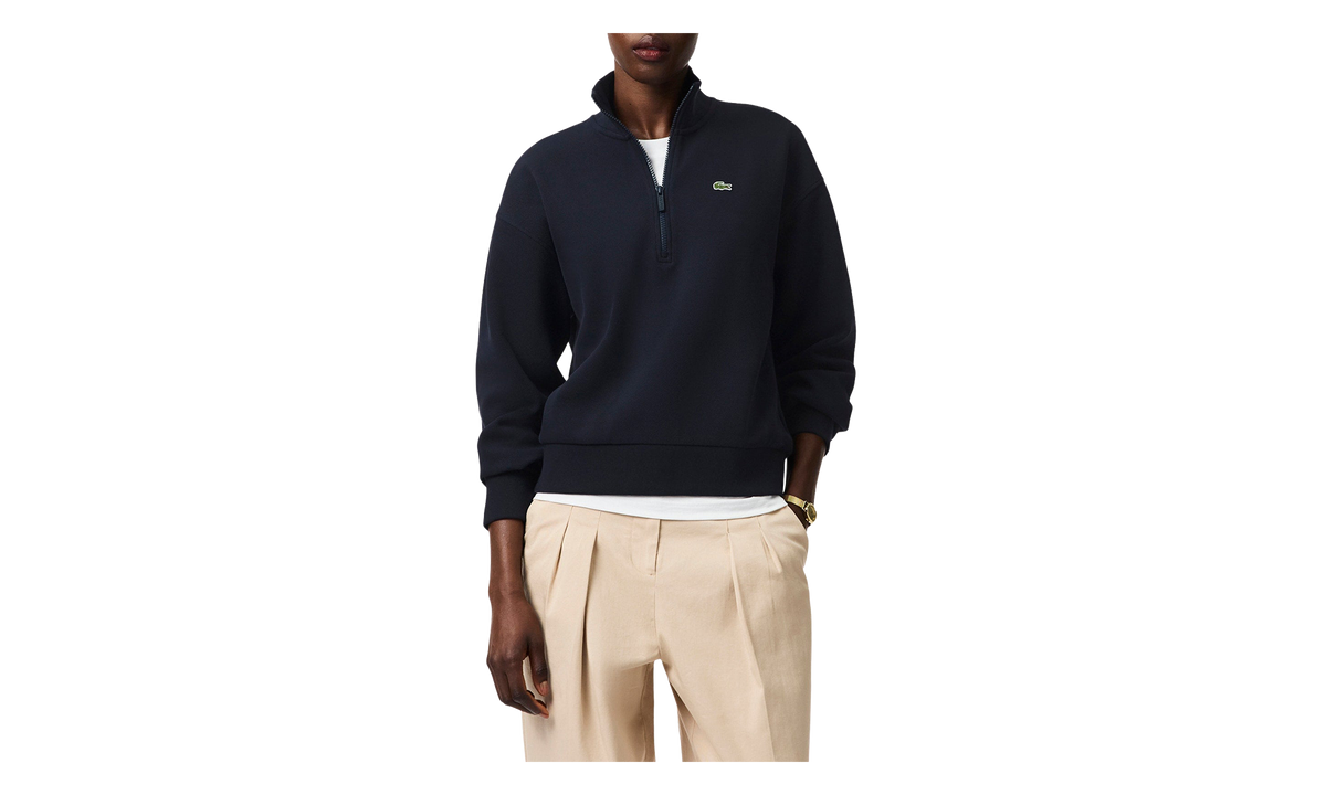 Zip-Up Pique Sweatshirt "Abysm Blue" SF5271 51 HDE