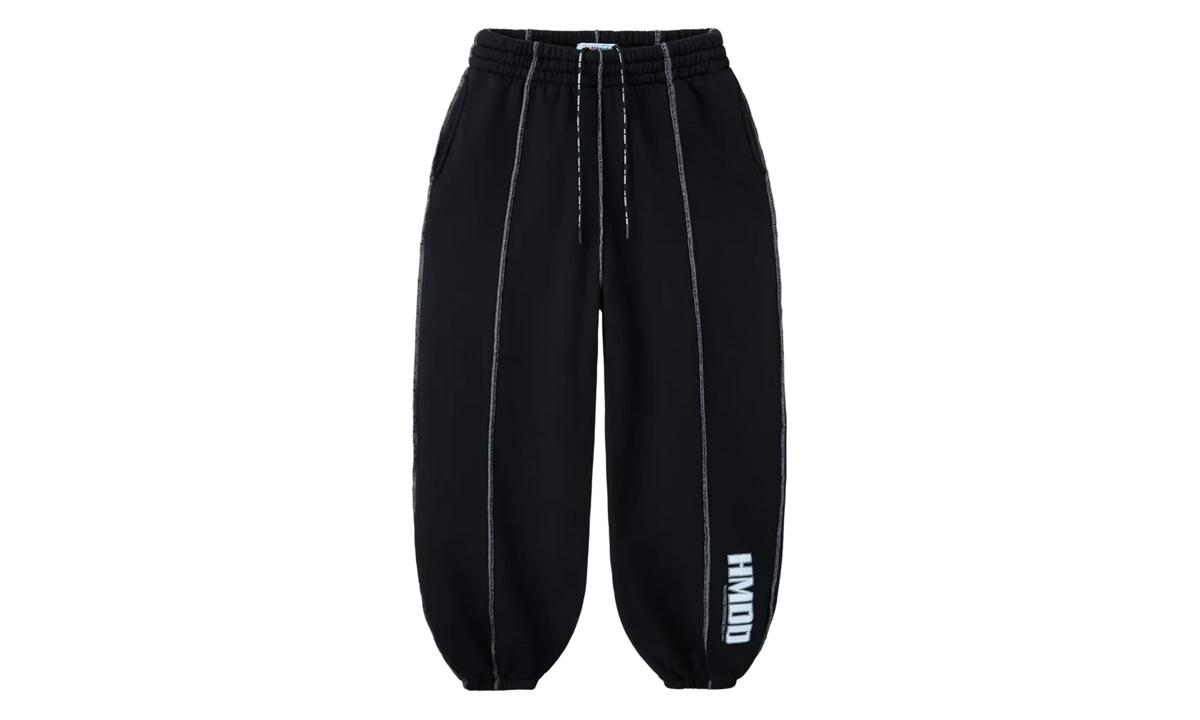 Seam Sweatpants "Black / Silver Stitched" HMDD143