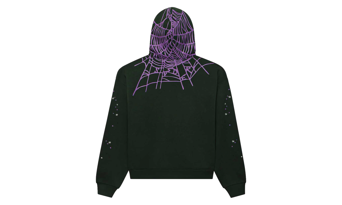 Heavy Web Hoodie "Dark Green / Purple" SP5der675