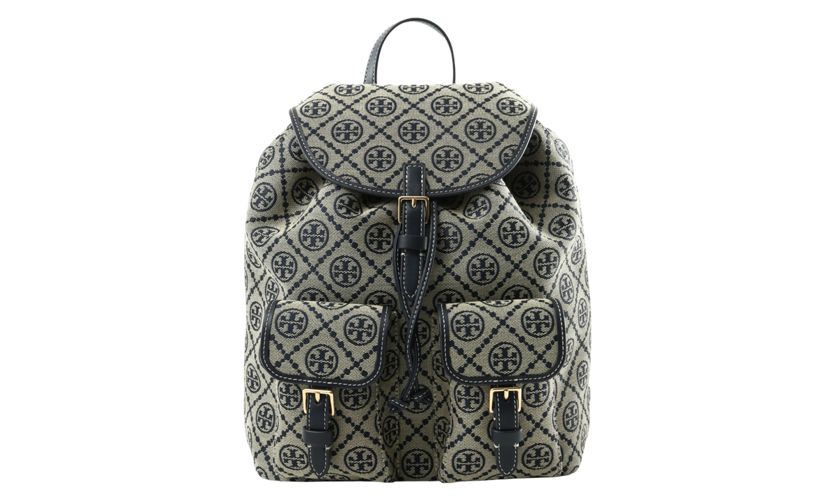 T Monogram Backpack "Tory Navy" 183815 405