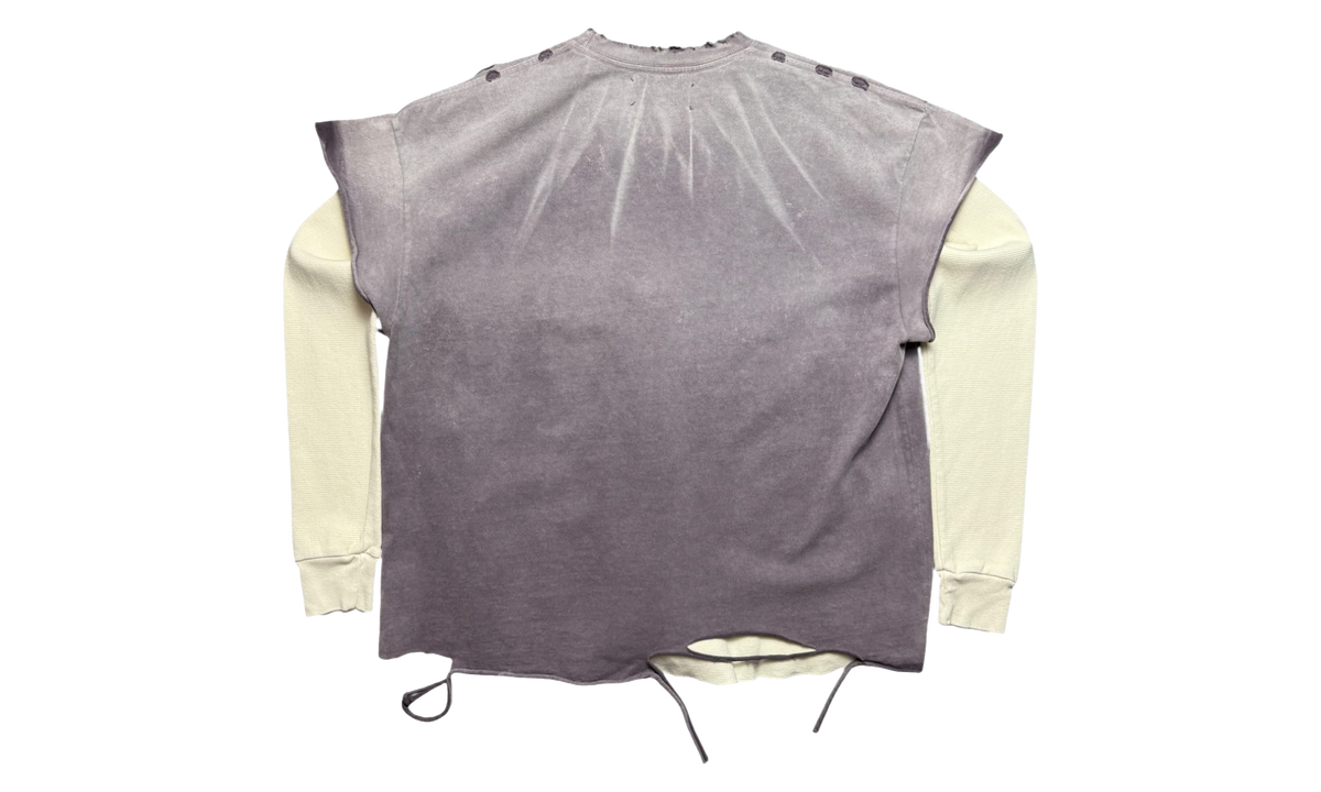 Skull Thermal Long Sleeve T-Shirt "Purple / White" SAT103