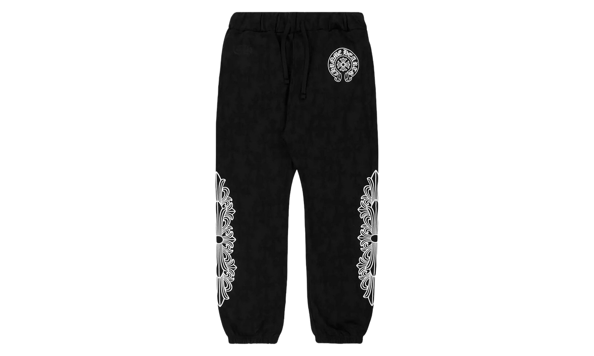 All Over Print Floral Sweatpants "Black" CHRM2068