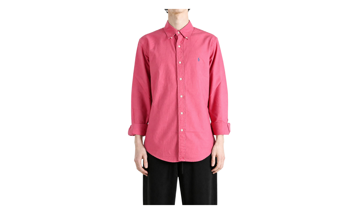 Garment Dyed Oxford Long-Sleeve Sport Shirt "Terrace Pink" 710798540526