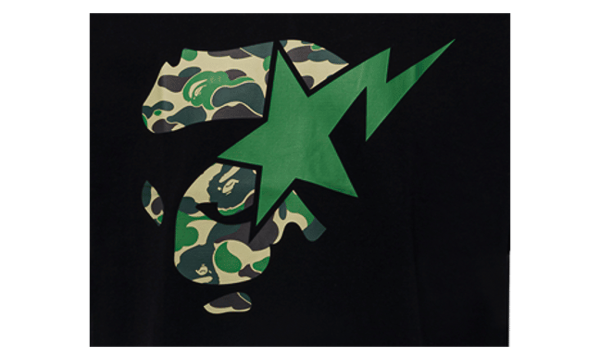 ABC Camo Ape Face Sta Tee "Black" BAPE138