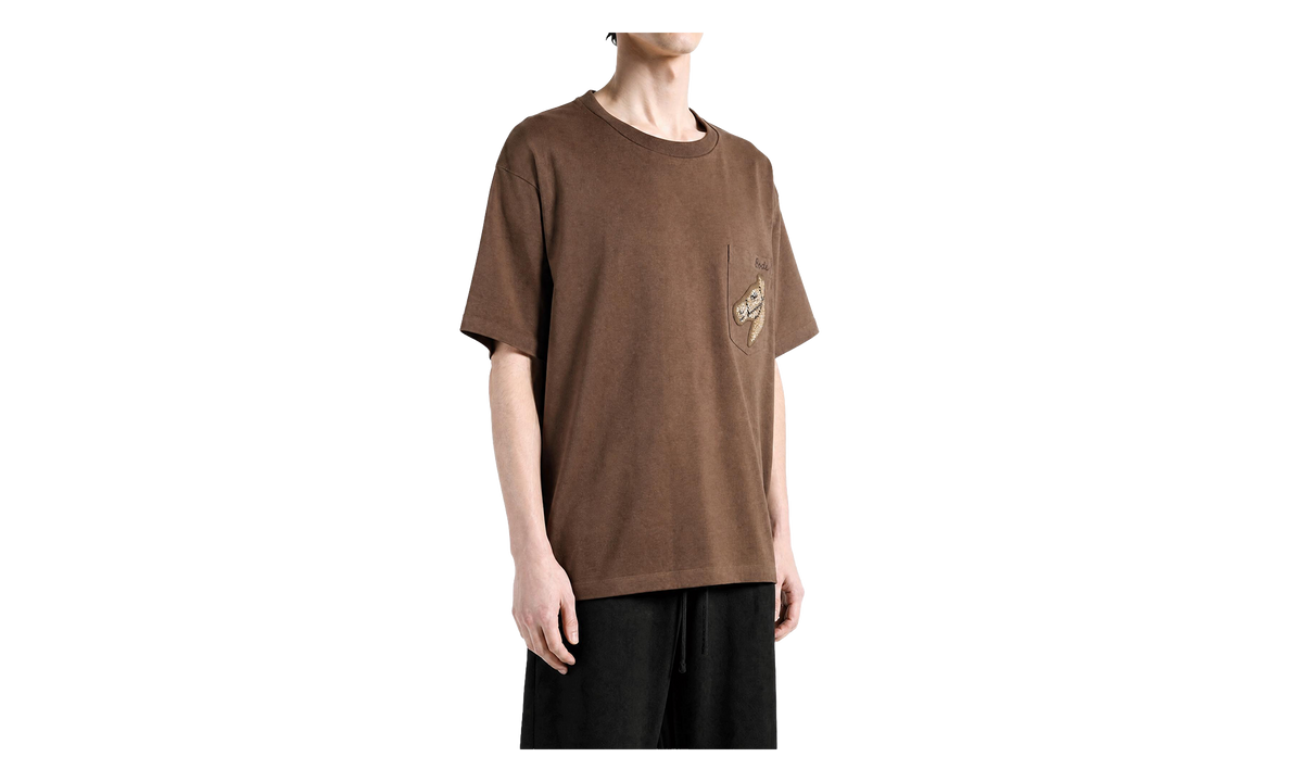 Sequin Pony Pocket Tee "Dark Brown" MRF26CS014 DARK BROWN