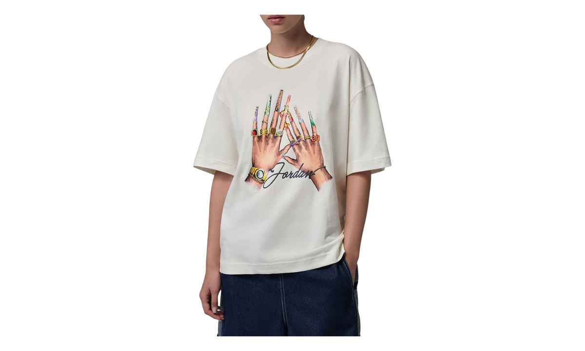 Jordan Graphic Girlfriend T-Shirt WMNS "White / Sail" IM7129 133