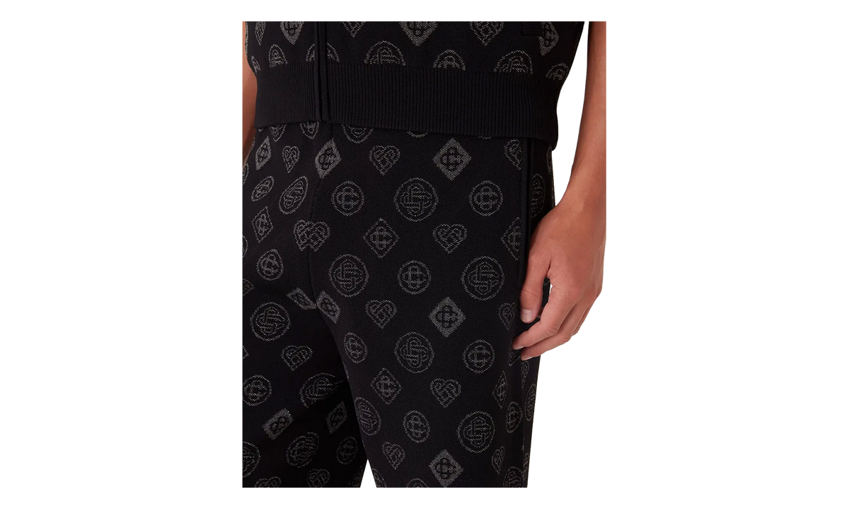 Monogram Jacquard Trousers "Black" M AW25 KW 1125 01
