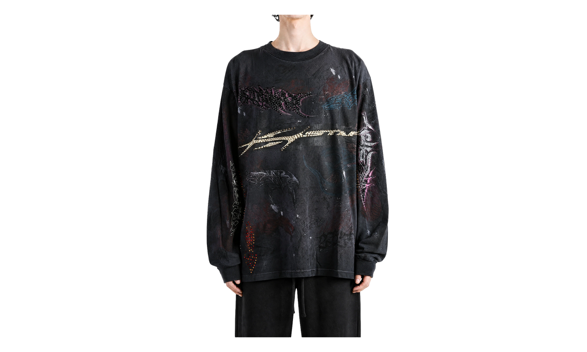 Crystal Long-Sleeve Tee "Black" HSR421