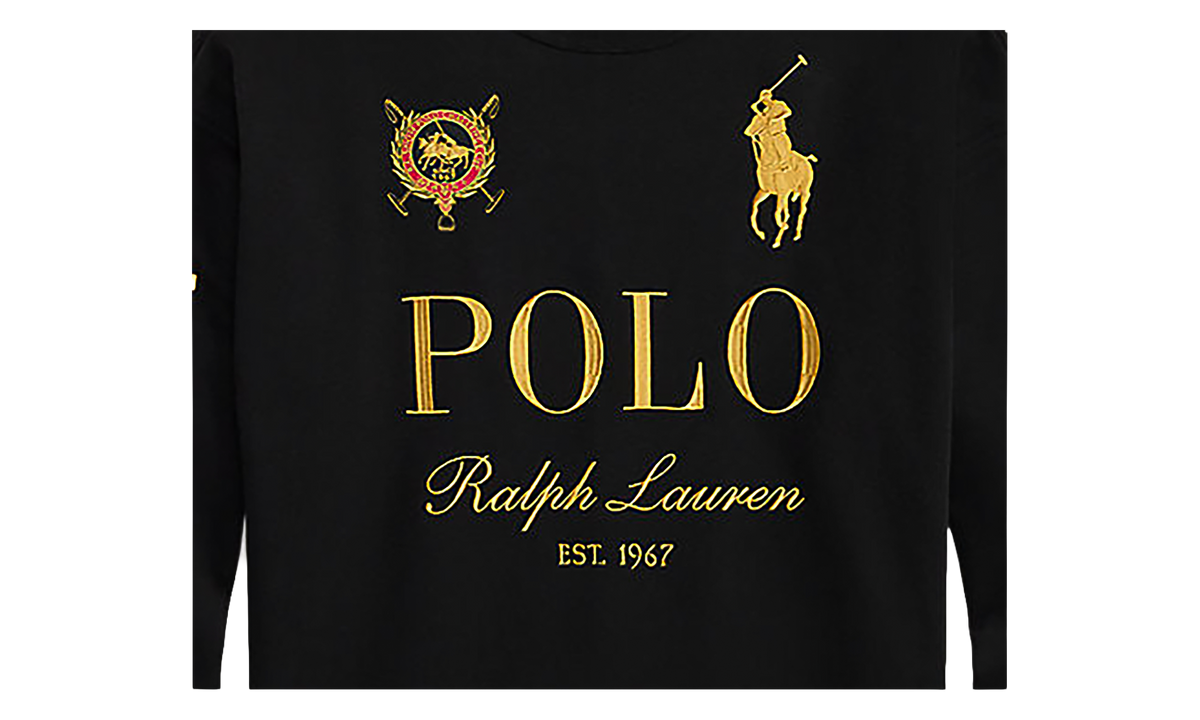 Embroidered Logo Crewneck Sweatshirt "Black" 710B28613001-BLACK