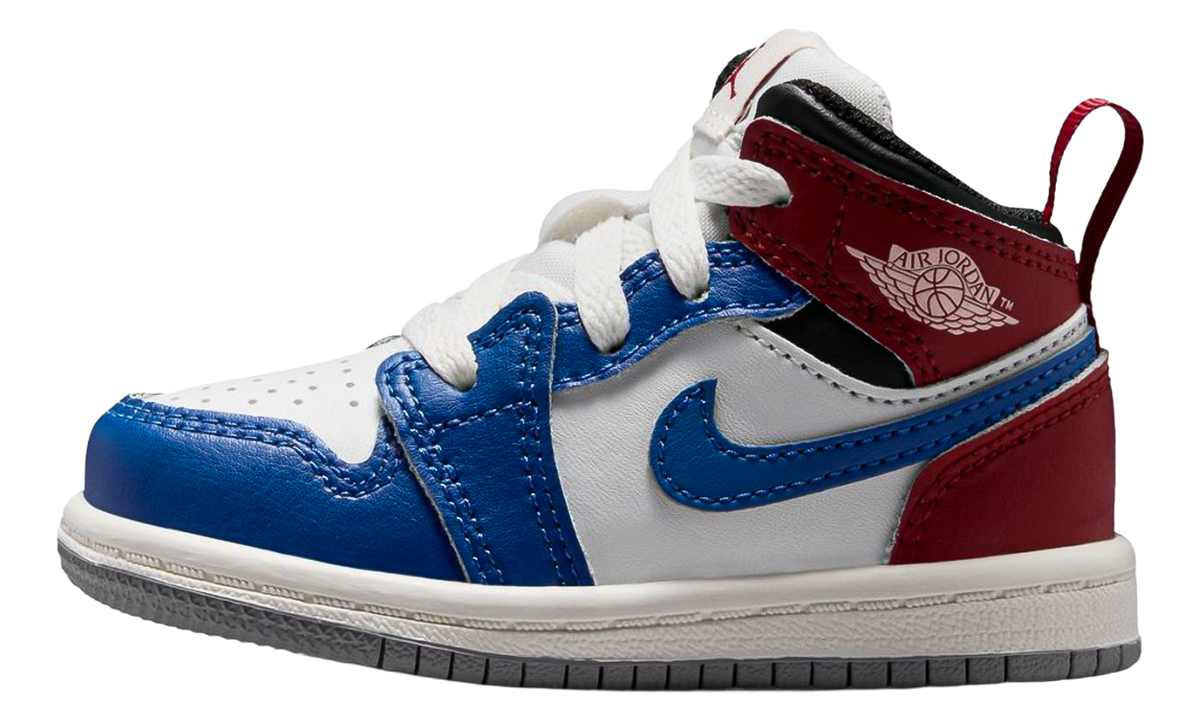 Jordan 1 Mid TD "True Blue / Varsity Red / Black / Summit White" DQ8425 406
