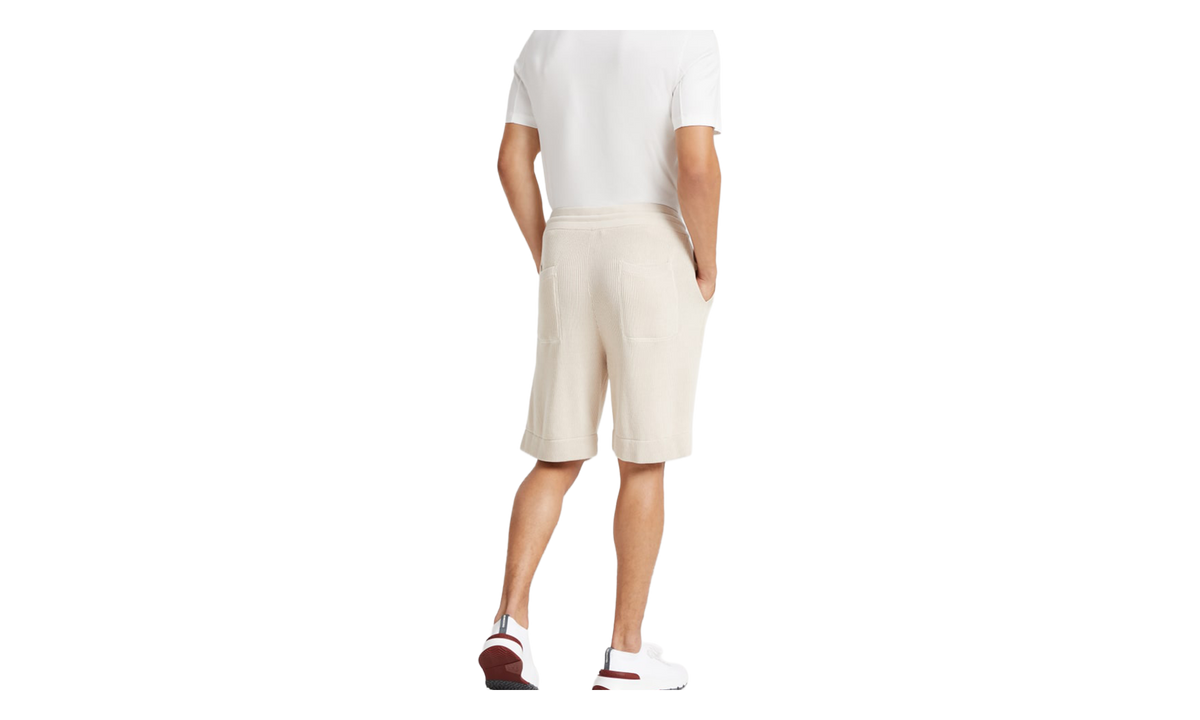 Cotton Knit Drawstring Shorts "Rope" BRUN2876