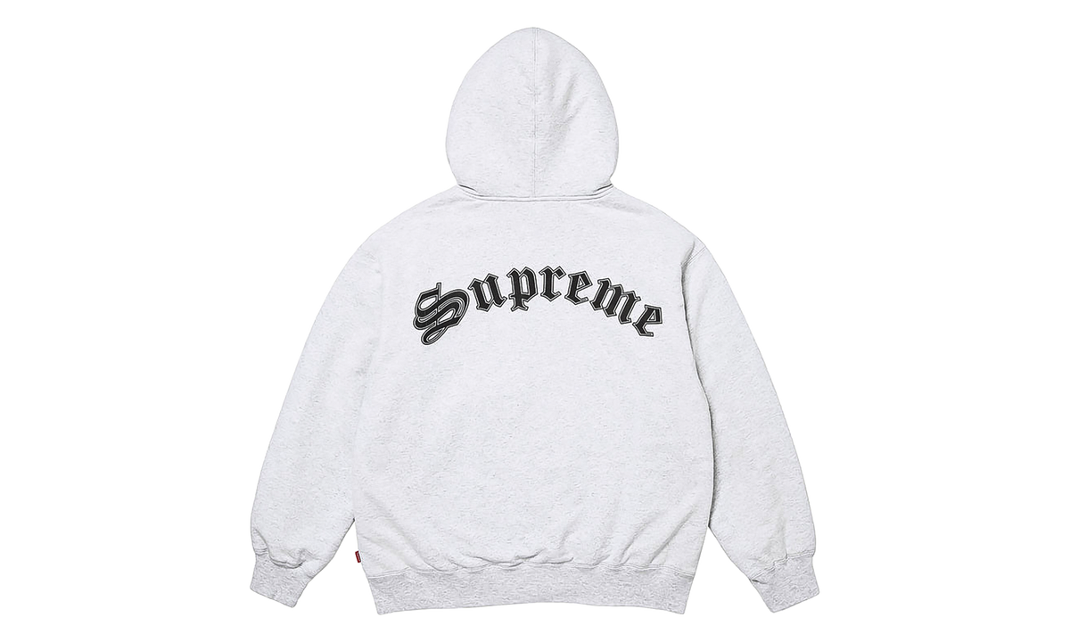 Shearling Lined Zip Up Hooded Sweatshirt "FW26 - Ash Grey" SU29068