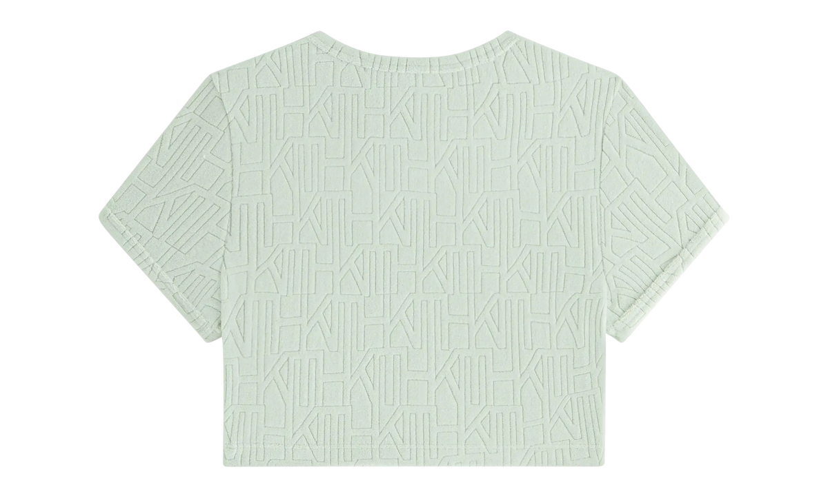 Yeni Monogram Towel Ringer Tee WMNS "Green" khw030572 4008