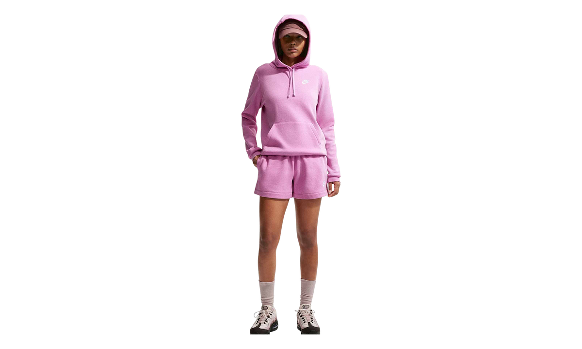 Sportswear Club Fleece Mid-Rise Shorts WMNS "Light Magenta" DQ5802 504