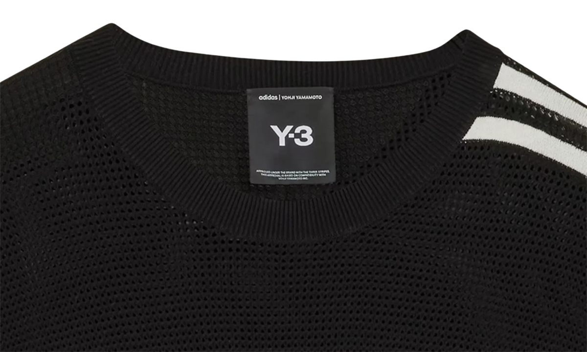 Y-3 Graphic Knit Crew Sweater "Black" JN4873