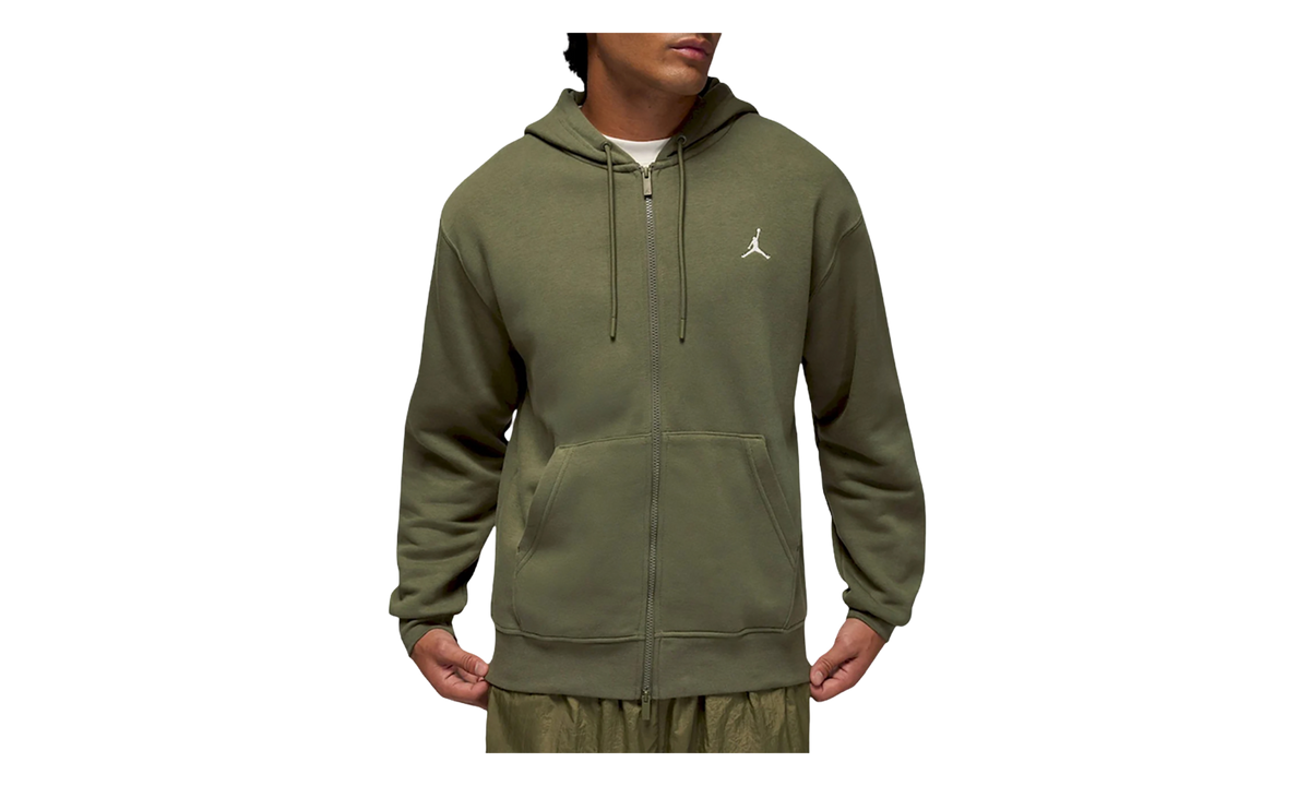 Jordan Brooklyn Fleece Full-Zip Hoodie "Olive / White" FV7289 222