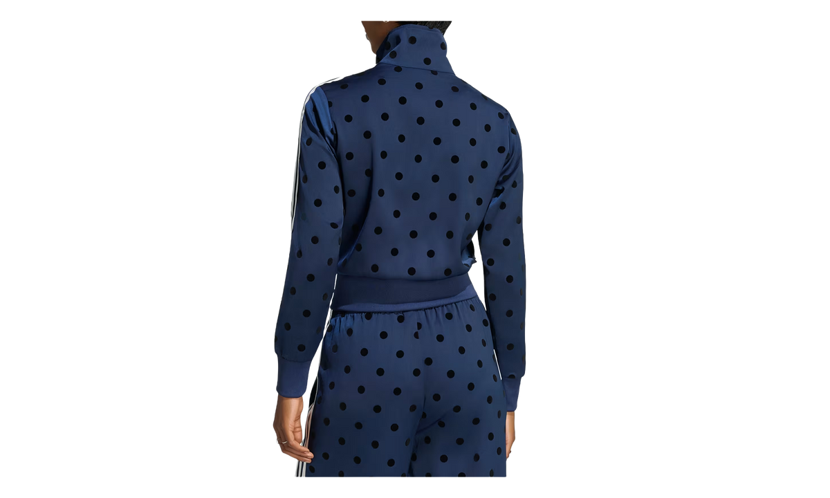 SATIN POLKA DOTS TT Track Top "Night Indigo" LI2852
