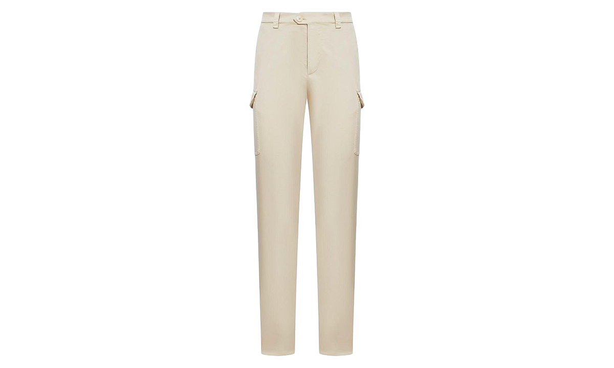 Cotton Cargo Trousers "Linseed" BRUN2871