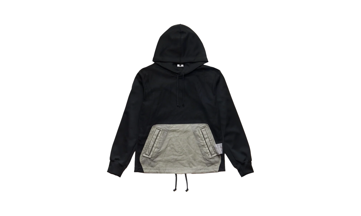 Tulle Paneled Hoodie "Black" POT0300511