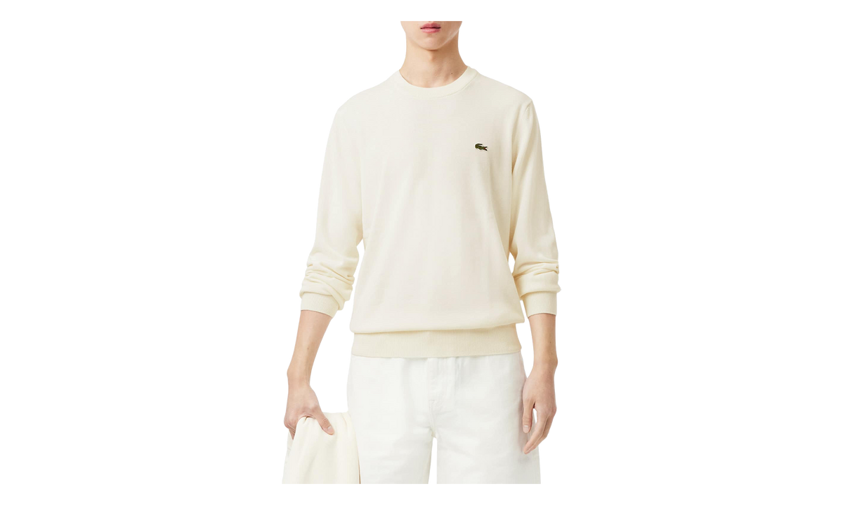 Crew Neck Cotton Sweater "White" AH1985 51 70V
