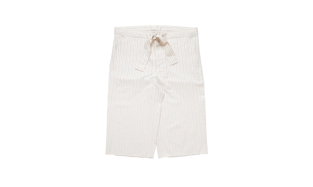 Pinstripe Drawstring Shorts "Beige" S50MU0080S76507001F