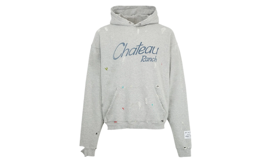 Chateau Ranch Paint Splatter Logo Hoodie "Heather Grey" GD451
