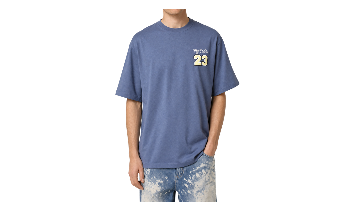Cotton Skate Fit Short-Sleeve Shirt "Blue Indigo" 44OWOS26T078 403