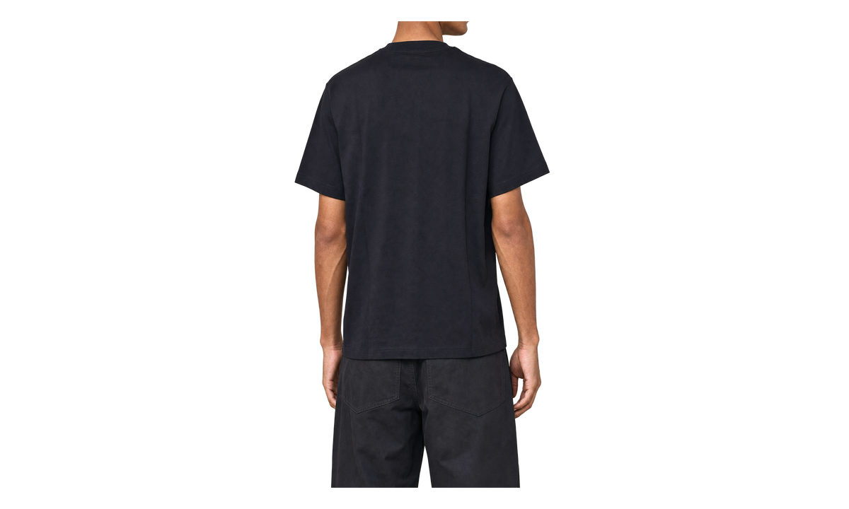 Cotton Logo Print Short-Sleeve Shirt "Black" 44OWOS26T072 001