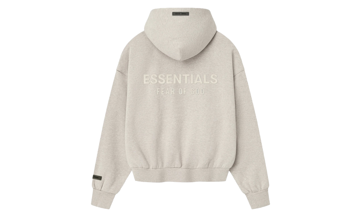 Classic Fleece Zip-Up Hoodie "Heather Stone" 192SP254782F