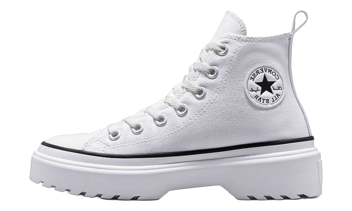Chuck Taylor All Star Lugged Lift Platform Canvas GS "White / White / Black" A03012C