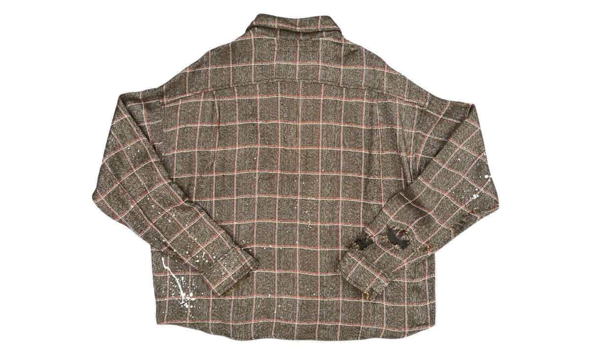 Maybe Plaid Shirt "Brown" MYBESI BRW