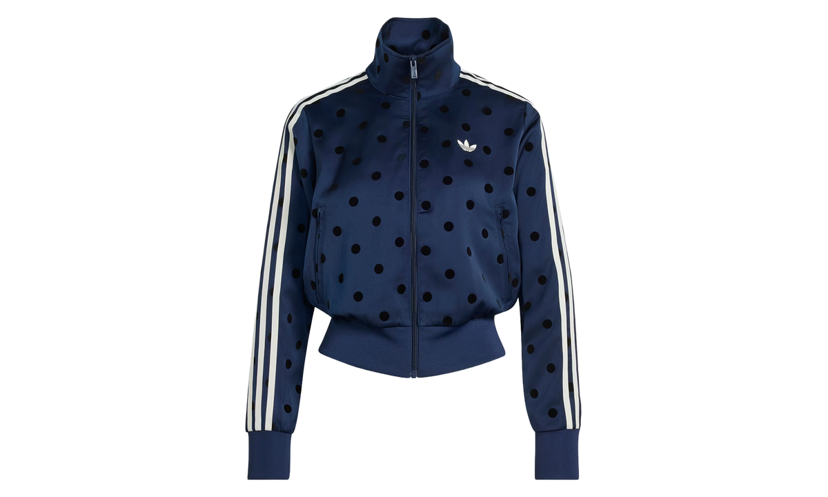SATIN POLKA DOTS TT Track Top "Night Indigo" LI2852