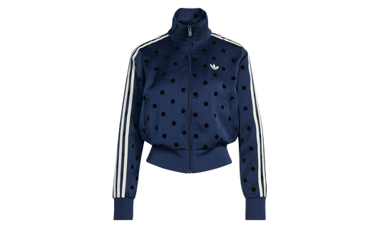 SATIN POLKA DOTS TT Track Top "Night Indigo" LI2852