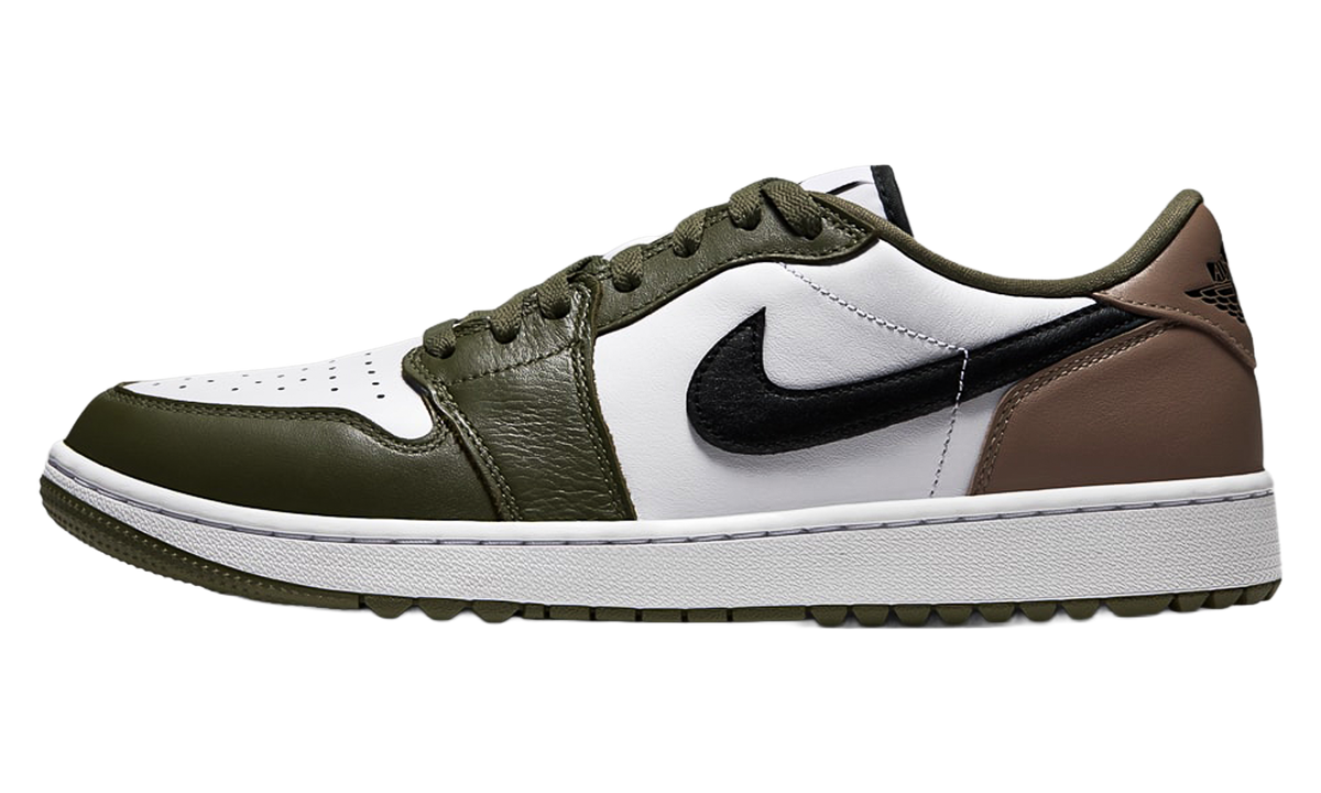 Air Jordan 1 Low Golf "White Olive Khaki" DD9315 121