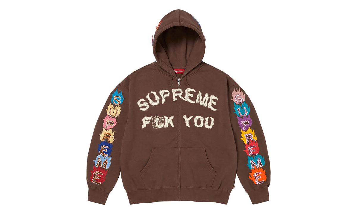 F*** You Zip Up Hooded Sweatshirt "FW26 - Brown" SU28936