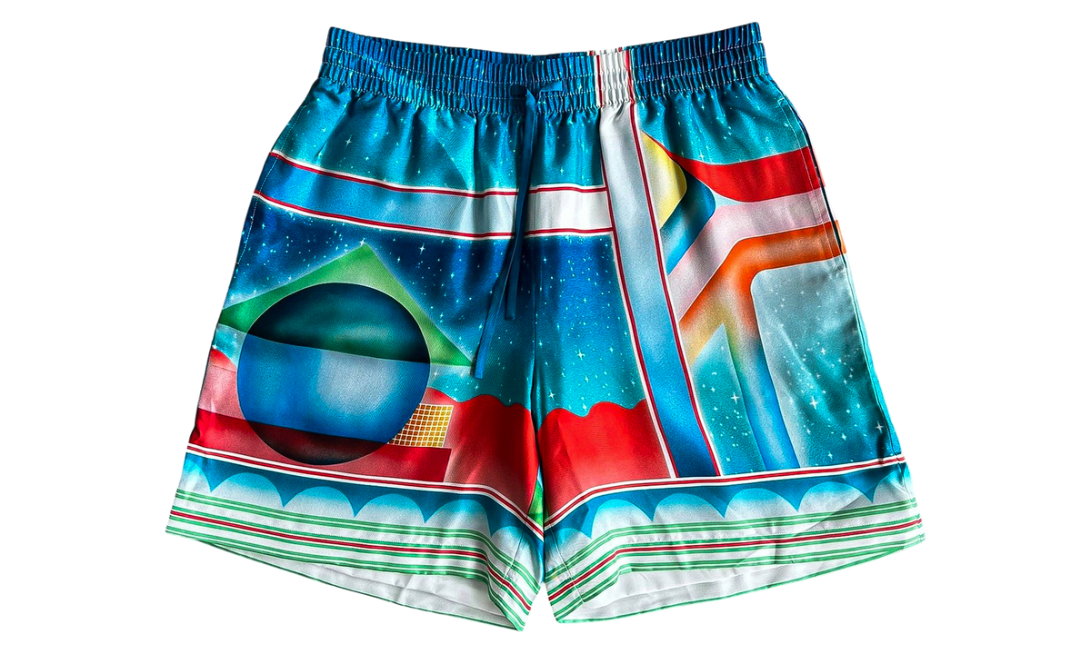 Galaxy Court Silk Shorts "Blue" MPF25 TR 012 07