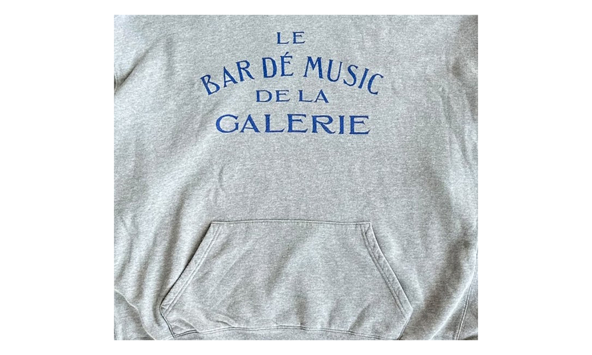 Le Bar Vintage Hoodie "Grey & Blue" GD446