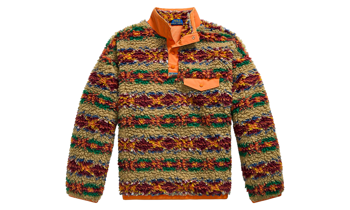 Red Rock Relaxed Fit Pile Fleece Pullover Jacket "Multi" 710B27498001