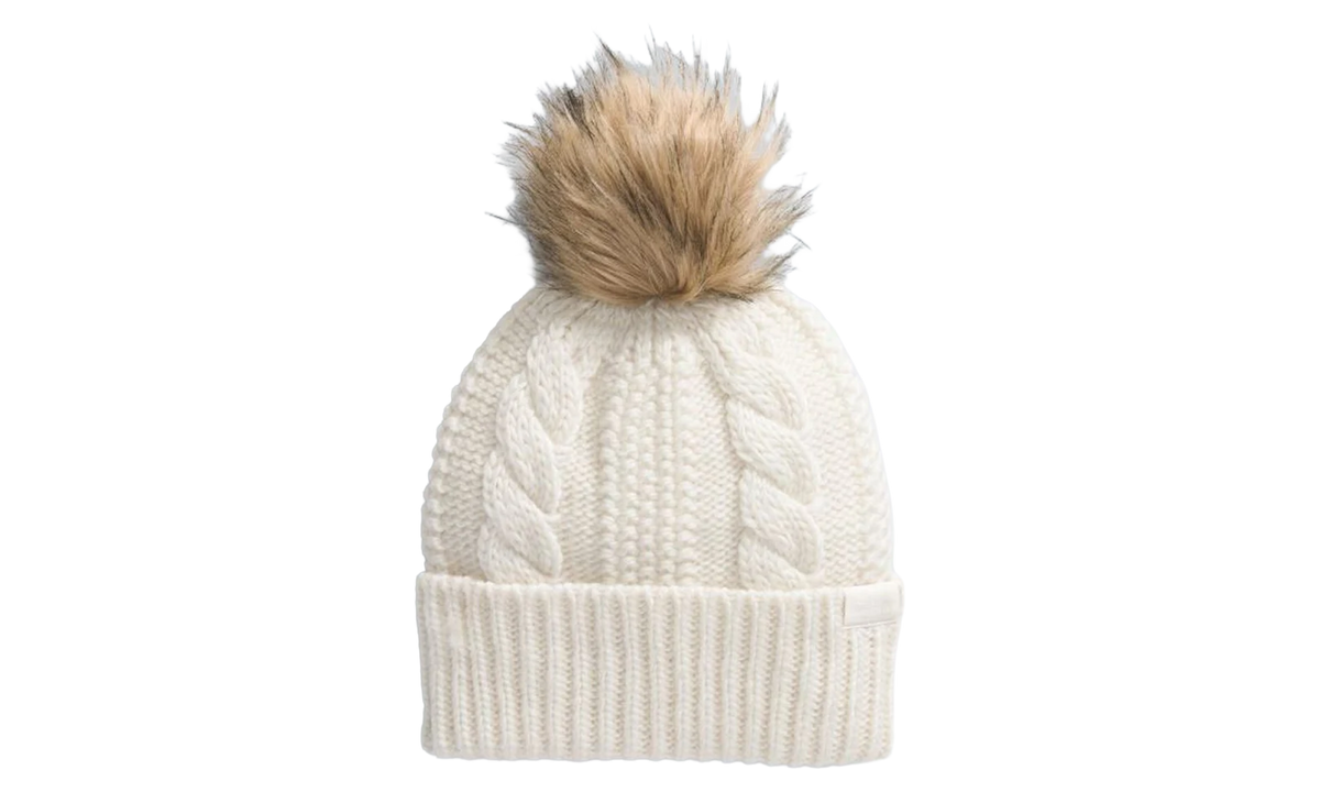 Oh Mega Fur Pom Beanie "White Dune" NF0A8880QLI