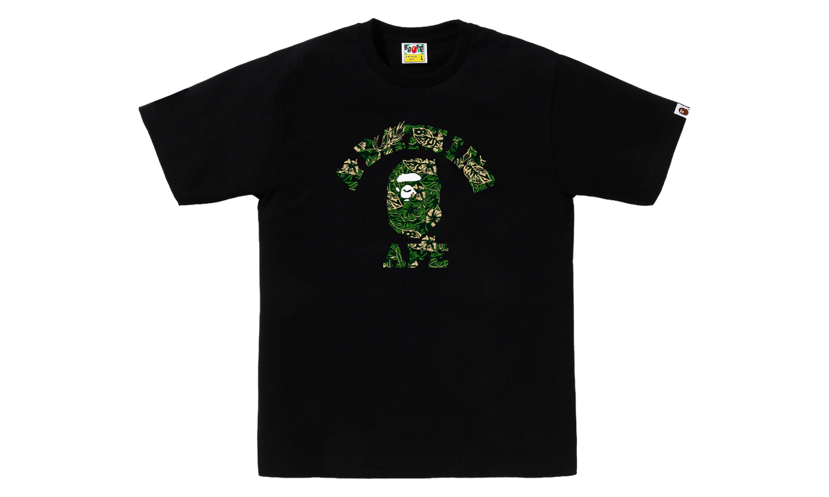 Palm Resort Camo College Tee "Black / Green" BAPE129