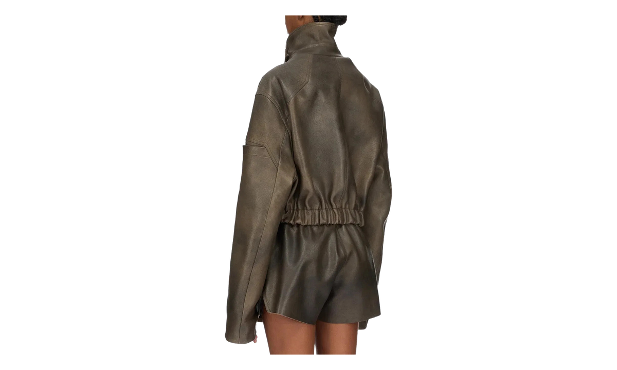Collared Mac Bomber Jacket WMNS "Washed Black" RO02F5795 LCD 39